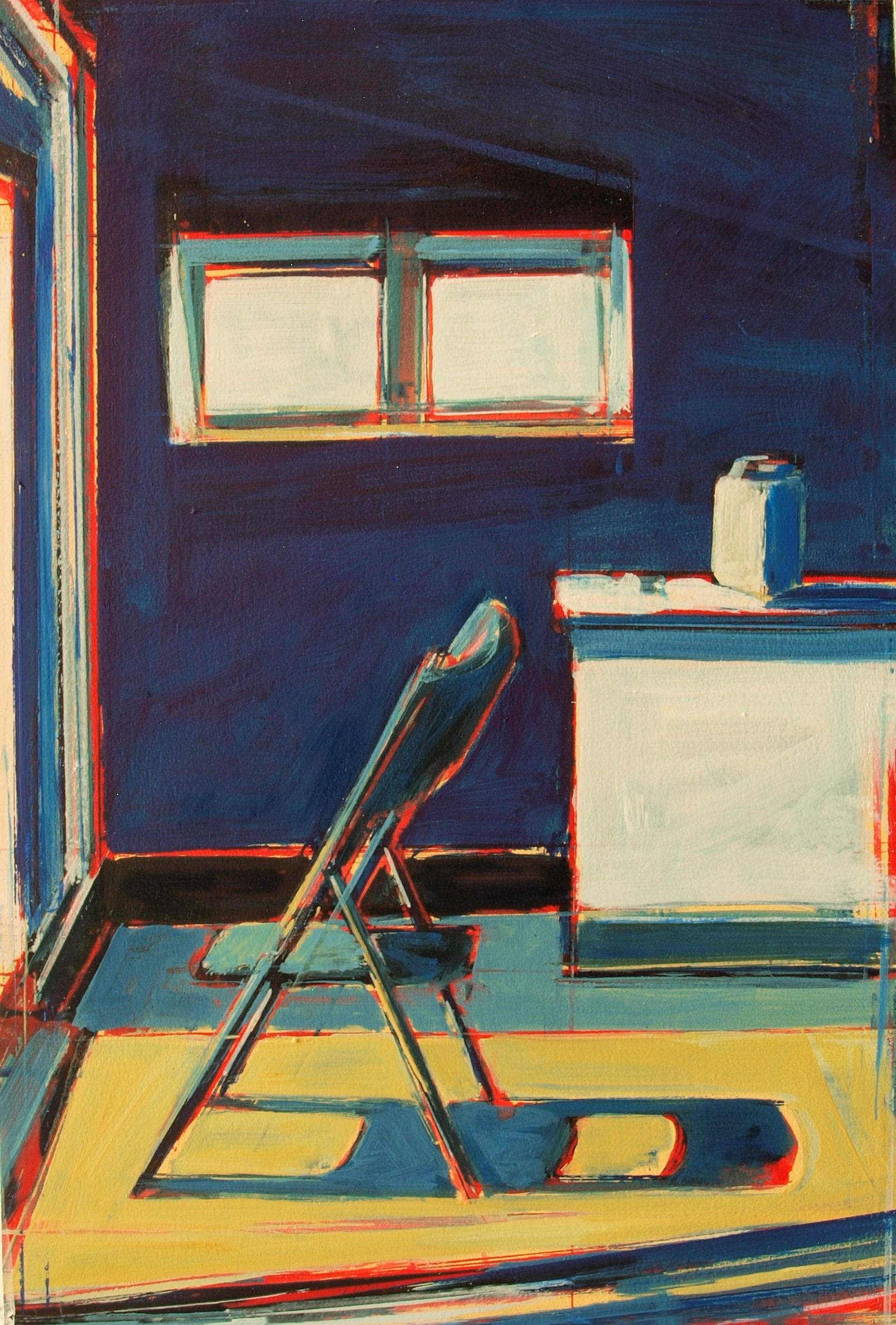 Studio Interior with Folded Chair - Tom Voyce